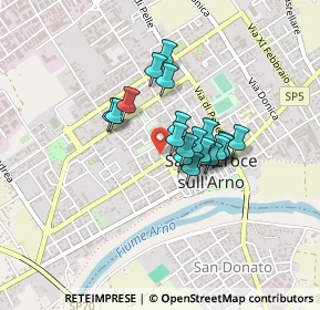Mappa Via Camillo Benso Conte di Cavour, 56029 Santa Croce sull'Arno PI, Italia (0.291)
