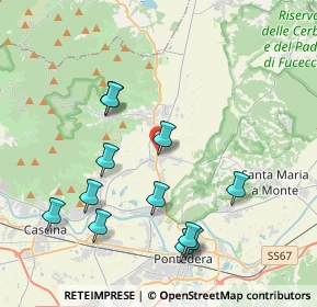Mappa Via, 56031 Bientina PI, Italia (4.26917)