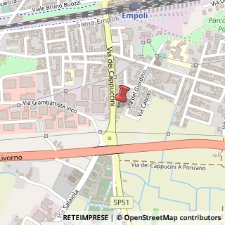 Mappa Via dei Cappuccini, 79, 50053 Empoli, Firenze (Toscana)
