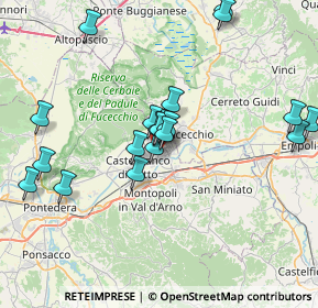 Mappa Piazza Pietro Nenni, 56029 Santa Croce sull'Arno PI, Italia (7.5525)