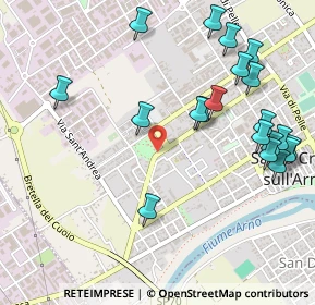 Mappa Piazza Pietro Nenni, 56029 Santa Croce sull'Arno PI, Italia (0.618)