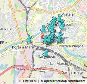 Mappa Piazza Sant'Antonio, 56125 Pisa PI, Italia (0.563)