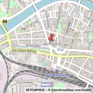 Mappa Piazza Sant' Antonio, 6-8, 56125 Pisa, Pisa (Toscana)