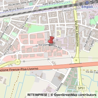 Mappa Via Gian Battista Vico, 45/b, 50053 Empoli, Firenze (Toscana)
