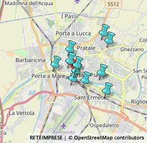 Mappa Via Simone Sancasciani, 56125 Pisa PI, Italia (1.15909)
