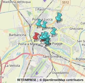 Mappa Via Simone Sancasciani, 56125 Pisa PI, Italia (0.87083)