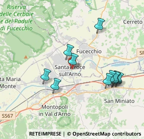 Mappa Via Antonio Brunelli, 56029 Santa Croce sull'Arno PI, Italia (3.81091)