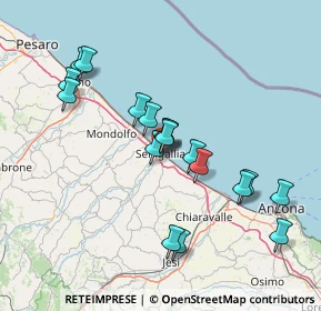 Mappa Via Mercantini, 60019 Senigallia AN, Italia (14.12)