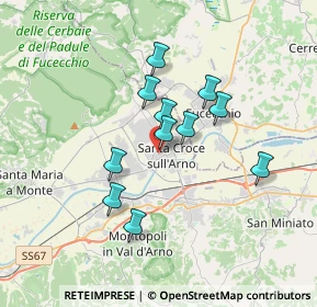 Mappa Via Alberto Manzi, 56029 Santa Croce sull'Arno PI, Italia (2.89636)