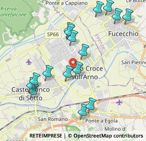 Mappa Via Alberto Manzi, 56029 Santa Croce sull'Arno PI, Italia (2.2125)