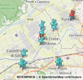 Mappa Via Alberto Manzi, 56029 Santa Croce sull'Arno PI, Italia (2.2475)