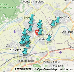 Mappa Via Alberto Manzi, 56029 Santa Croce sull'Arno PI, Italia (1.588)