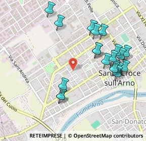 Mappa Via Alberto Manzi, 56029 Santa Croce sull'Arno PI, Italia (0.5385)