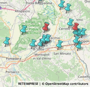 Mappa Via Alberto Manzi, 56029 Santa Croce sull'Arno PI, Italia (8.2885)
