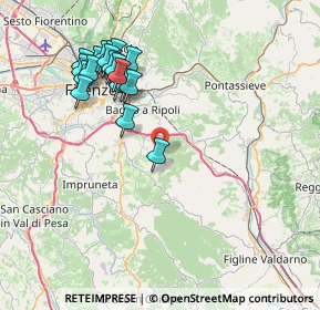 Mappa Via di Picille, 50012 Bagno a Ripoli FI, Italia (8.34158)
