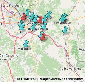 Mappa Via di Picille, 50012 Bagno a Ripoli FI, Italia (7.211)