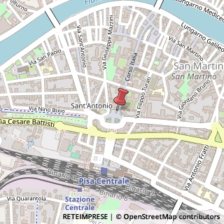 Mappa Piazza Vittorio Emanuele II, 23, 56125 Pisa, Pisa (Toscana)