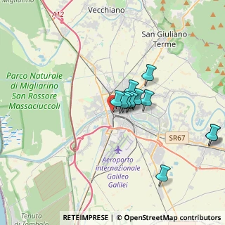 Mappa Via Porta a Mare, 56122 Pisa PI, Italia (3.12545)