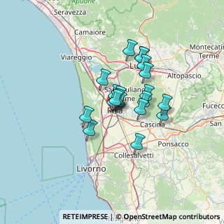 Mappa Via Porta a Mare, 56122 Pisa PI, Italia (9.321)