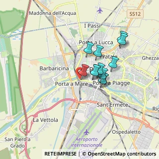 Mappa Via Porta a Mare, 56122 Pisa PI, Italia (1.365)