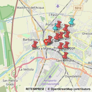 Mappa Via Porta a Mare, 56122 Pisa PI, Italia (1.52769)