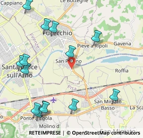 Mappa Via delle Viole San Pierino, 50054 Fucecchio FI, Italia (2.73357)