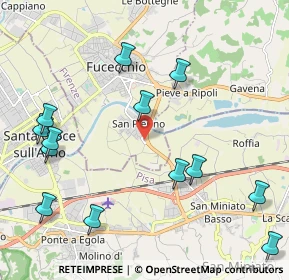 Mappa Via delle Viole San Pierino, 50054 Fucecchio FI, Italia (2.61769)