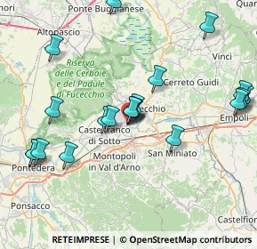 Mappa Via Roma, 56029 Santa Croce sull'Arno PI, Italia (8.6005)