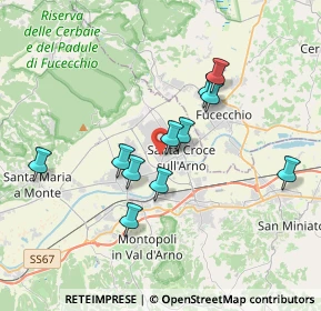 Mappa Via di Ripa, 56029 Santa Croce sull'Arno PI, Italia (3.25545)