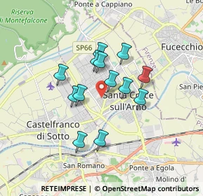 Mappa Via di Ripa, 56029 Santa Croce sull'Arno PI, Italia (1.36308)