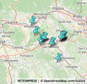 Mappa SP 44, 56029 Santa Croce sull'Arno PI, Italia (9.34667)