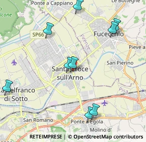 Mappa SP 44, 56029 Santa Croce sull'Arno PI, Italia (2.79636)