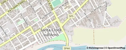 Mappa Santa Croce sull'Arno
