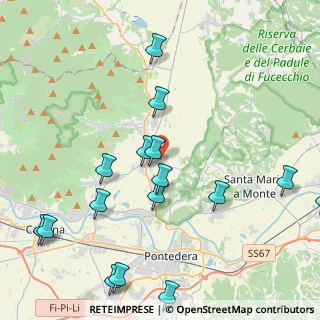 Mappa 56031 Bientina PI, Italia (5.25125)