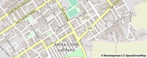 Mappa Santa Croce sull’Arno