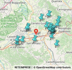 Mappa Via San Michele, 56028 San Miniato PI, Italia (7.1785)
