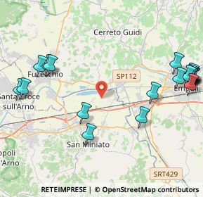 Mappa Via San Michele, 56028 San Miniato PI, Italia (5.745)