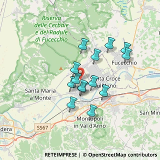 Mappa Via Aiale, 56022 Castelfranco di sotto PI, Italia (2.90286)