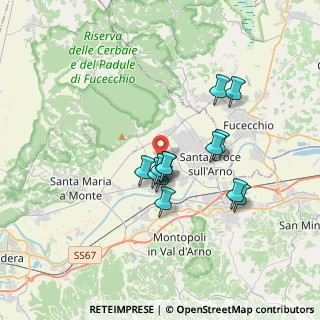 Mappa Via Aiale, 56022 Castelfranco di sotto PI, Italia (2.86769)