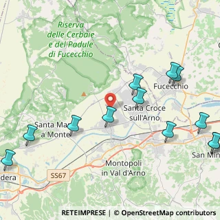 Mappa Via Aiale, 56022 Castelfranco di sotto PI, Italia (5.63167)