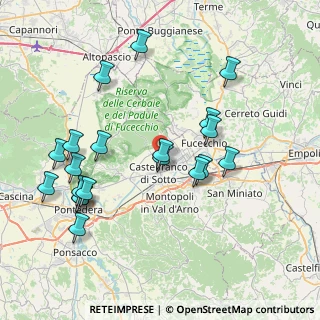 Mappa Via Aiale, 56022 Castelfranco di sotto PI, Italia (8.595)