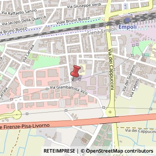 Mappa Via Domenico Bartoloni, 95a, 50053 Empoli, Firenze (Toscana)