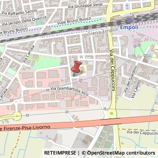 Mappa Via Francesco de Sanctis, 19, 50053 Empoli, Firenze (Toscana)