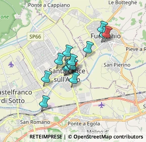 Mappa Vicolo del Forno, 56029 Santa Croce sull'Arno PI, Italia (1.14333)