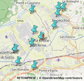 Mappa Vicolo del Forno, 56029 Santa Croce sull'Arno PI, Italia (2.34667)