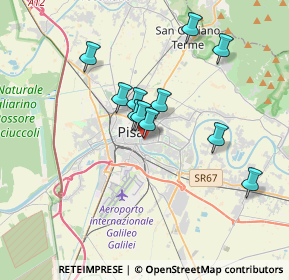 Mappa Via Cosimo Ridolfi, 56124 Pisa PI, Italia (2.99909)