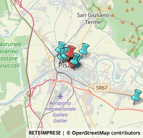 Mappa Via Cosimo Ridolfi, 56124 Pisa PI, Italia (1.62091)