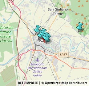 Mappa Via Cosimo Ridolfi, 56124 Pisa PI, Italia (1.90909)