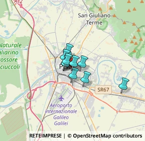 Mappa Via Cosimo Ridolfi, 56124 Pisa PI, Italia (1.54818)
