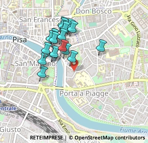 Mappa Via Cosimo Ridolfi, 56124 Pisa PI, Italia (0.4165)